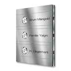 Metzler Türklingel Edelstahl Mehrfamilienhaus Gravur optional | Wester M3