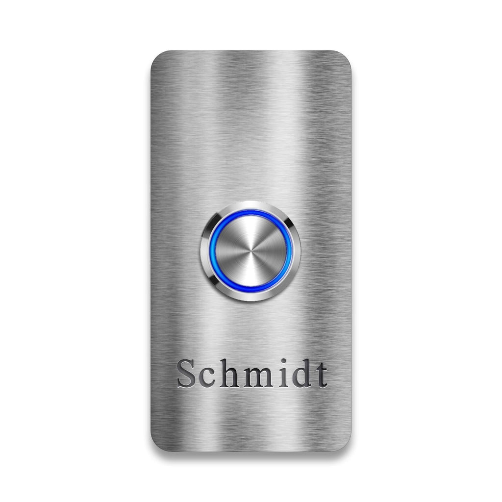 Massive Design Klingelplatte aus Edelstahl