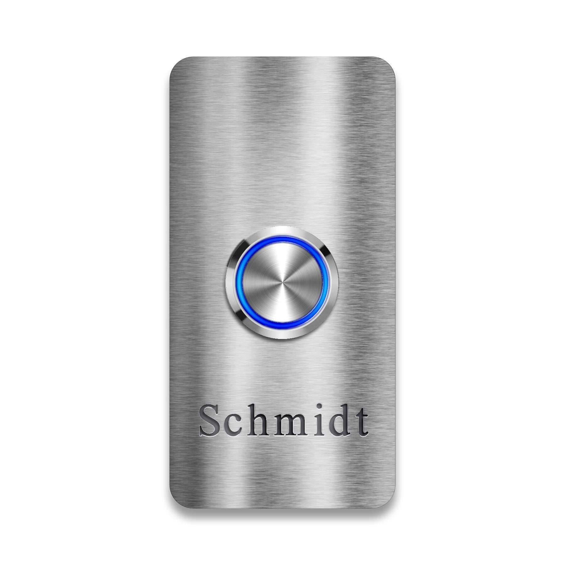 Massive Design Klingelplatte aus Edelstahl
