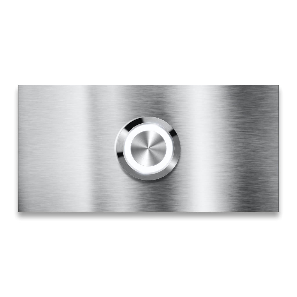 Metzler Klingelschild Edelstahl LED-Taster + Gravur optional | Friesen