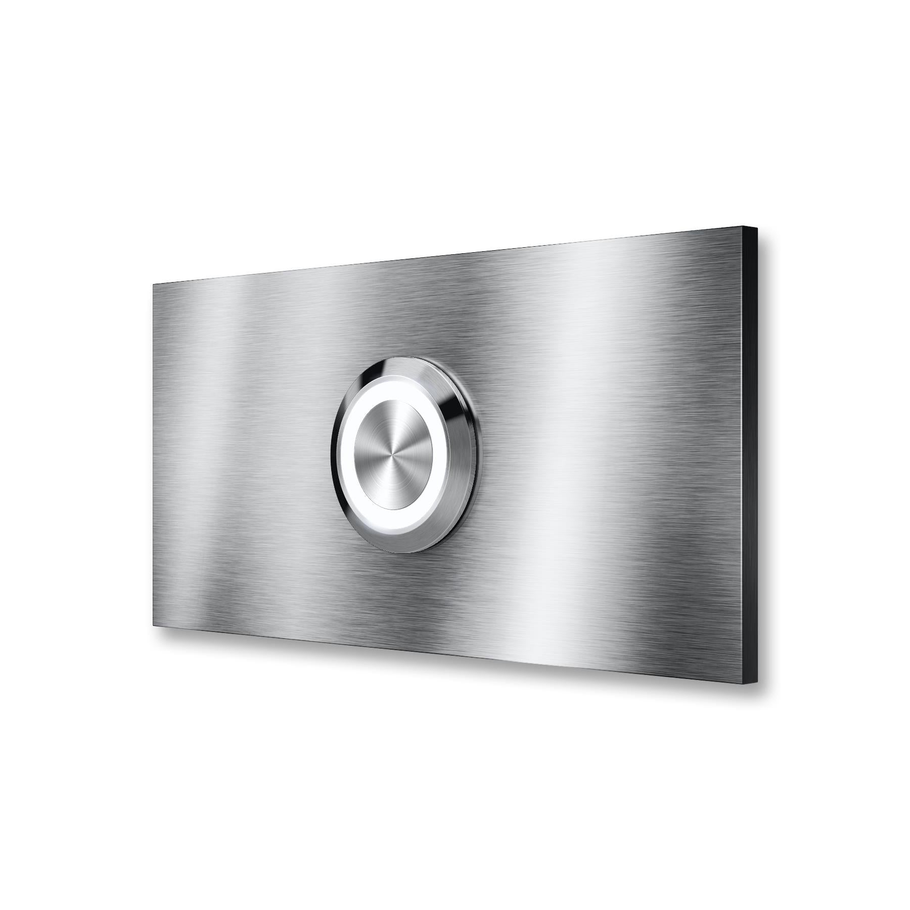 Metzler Klingelschild Edelstahl LED-Taster + Gravur optional | Friesen