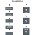 Metzler Klingelschild Edelstahl LED-Taster + Gravur optional | Friesen