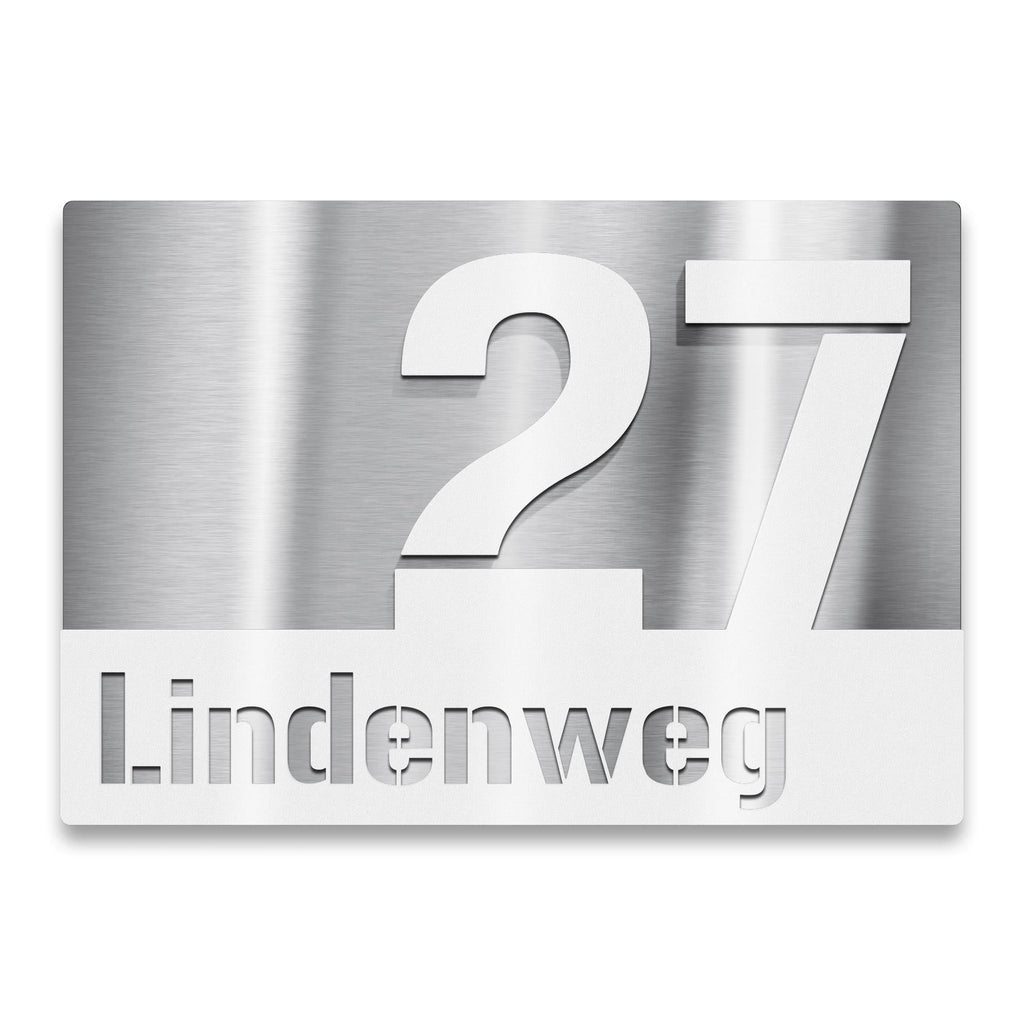 Hausnummern Schild Anthrazit