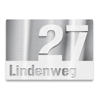 Hausnummern Schild Anthrazit