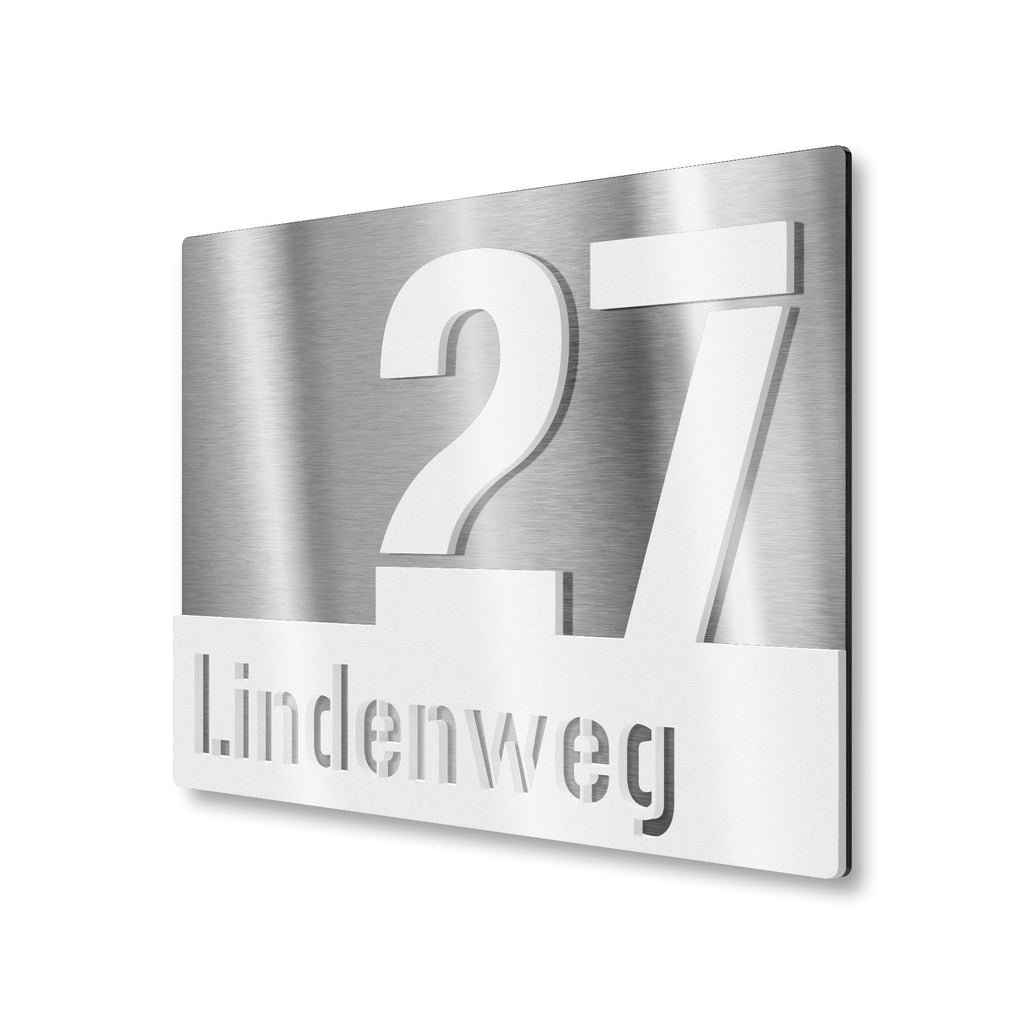 Hausnummern Schild Anthrazit