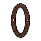 Gusseiserne Hausnummer massiv mit Vintage-Finish