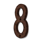 Gusseiserne Hausnummer massiv mit Vintage-Finish