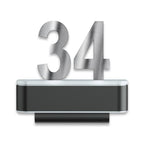 LED-Hausnummernschild von Steinel | L820 | Anthrazit und Edelstahl | Sensor & Bluetooth