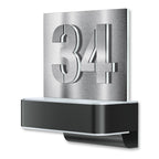 LED-Hausnummernschild von Steinel | L820 | Anthrazit und Edelstahl | Sensor & Bluetooth