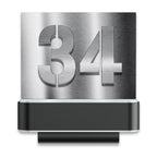 LED-Hausnummernschild von Steinel | L820 | Anthrazit und Edelstahl | Sensor & Bluetooth
