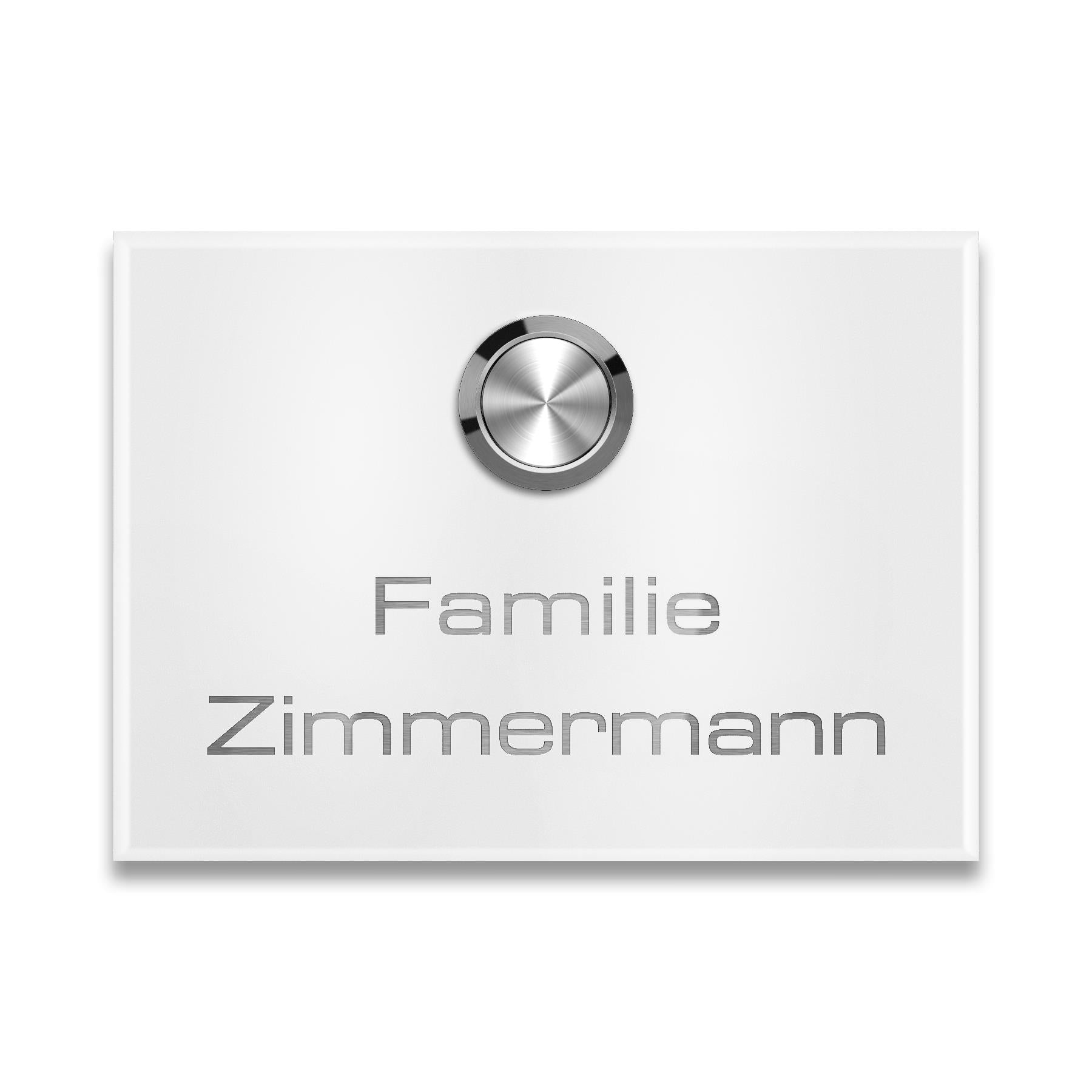 Metzler Funkklingel kabellos Edelstahl V2A | Aufputz Türklingel IP67 | 150m Reichweite | Vitus