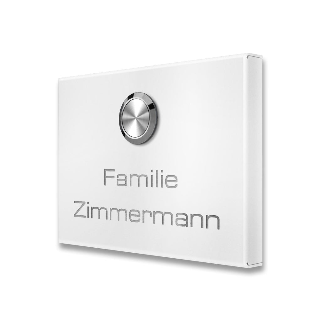 Metzler Funkklingel kabellos Edelstahl V2A | Aufputz Türklingel IP67 | 150m Reichweite | Vitus