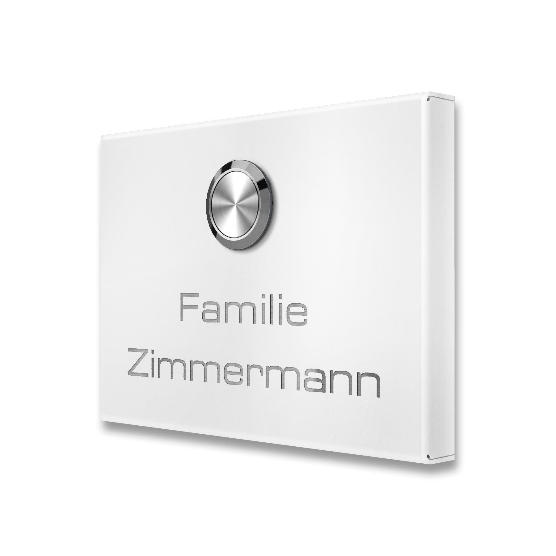 Metzler Funkklingel kabellos Edelstahl V2A | Aufputz Türklingel IP67 | 150m Reichweite | Vitus
