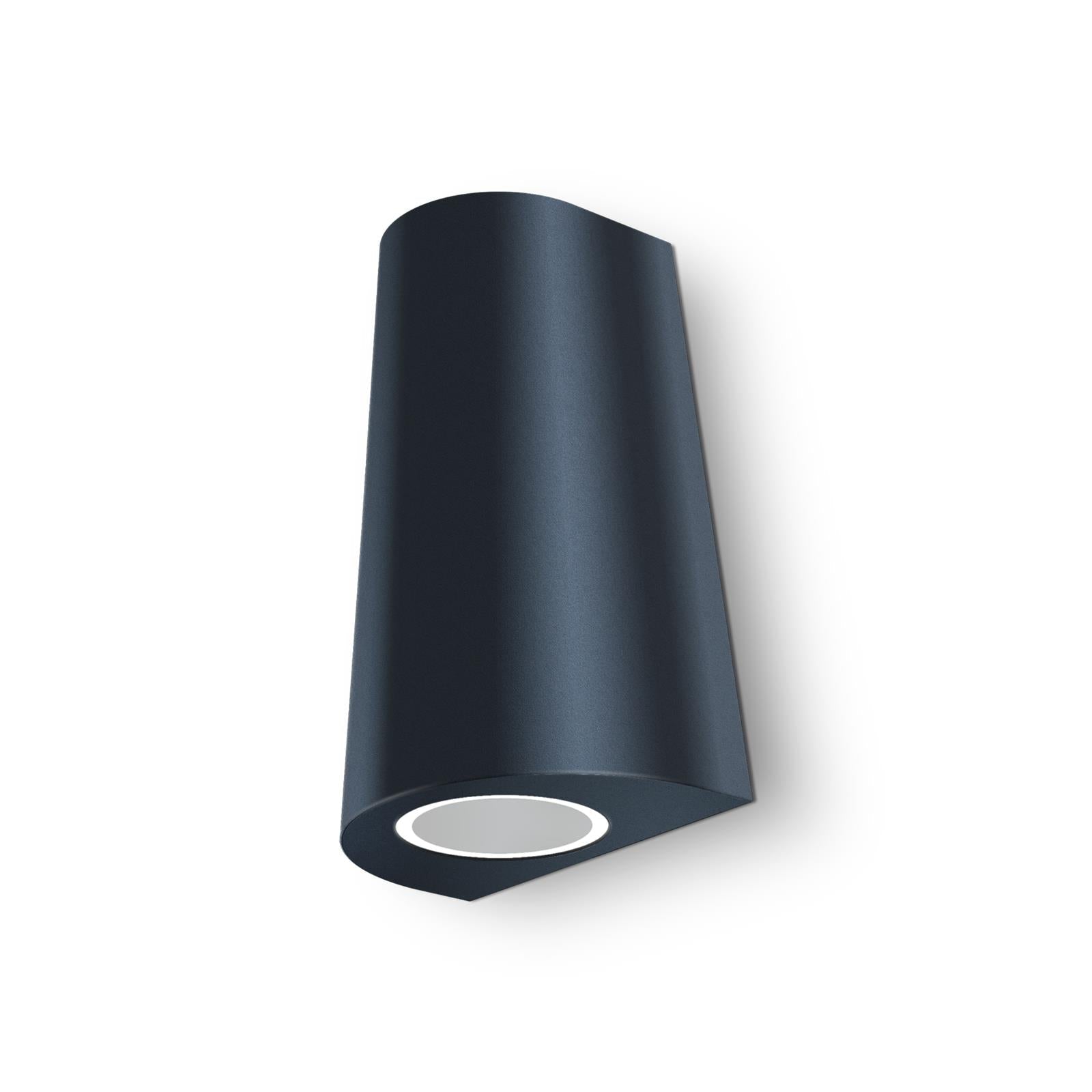 Wandleuchte - Außenleuchte - Up+Downlight - Fassadenleuchte - IP44 - 230V - pulverbeschichtet Schwarz