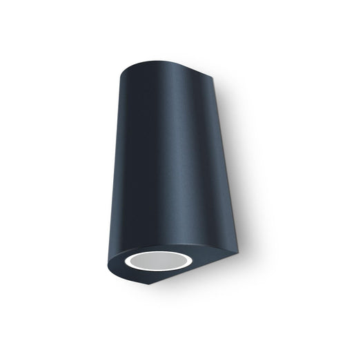 Wandleuchte - Außenleuchte - Up+Downlight - Fassadenleuchte - IP44 - 230V - pulverbeschichtet Schwarz