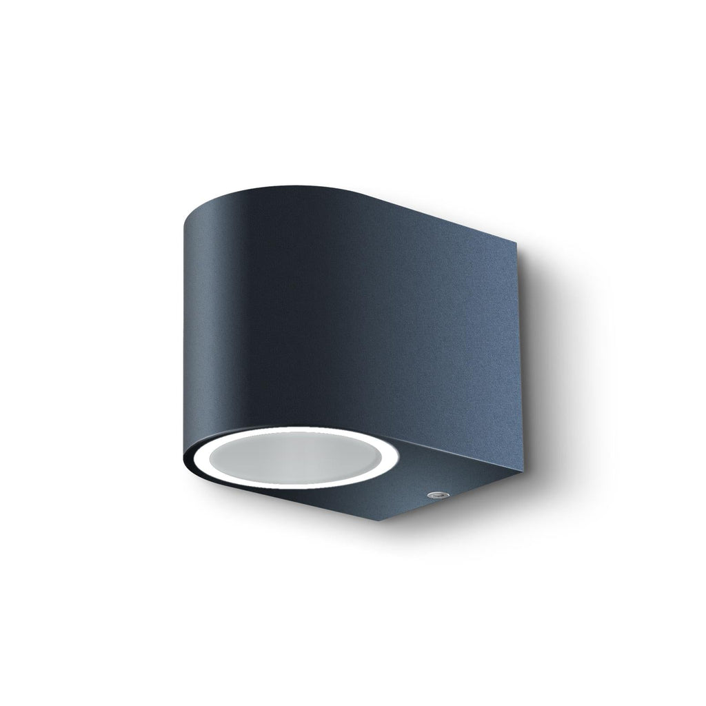 Wandleuchte - Außenleuchte - Downlight halbrund - Fassadenleuchte - IP44 - 230V - pulverbeschichtet Anthrazit RAL7016