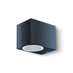 Wandleuchte - Außenleuchte - Downlight Rechteckig- Fassadenleuchte - IP44 - 230V - pulverbeschichtet Anthrazit RAL7016