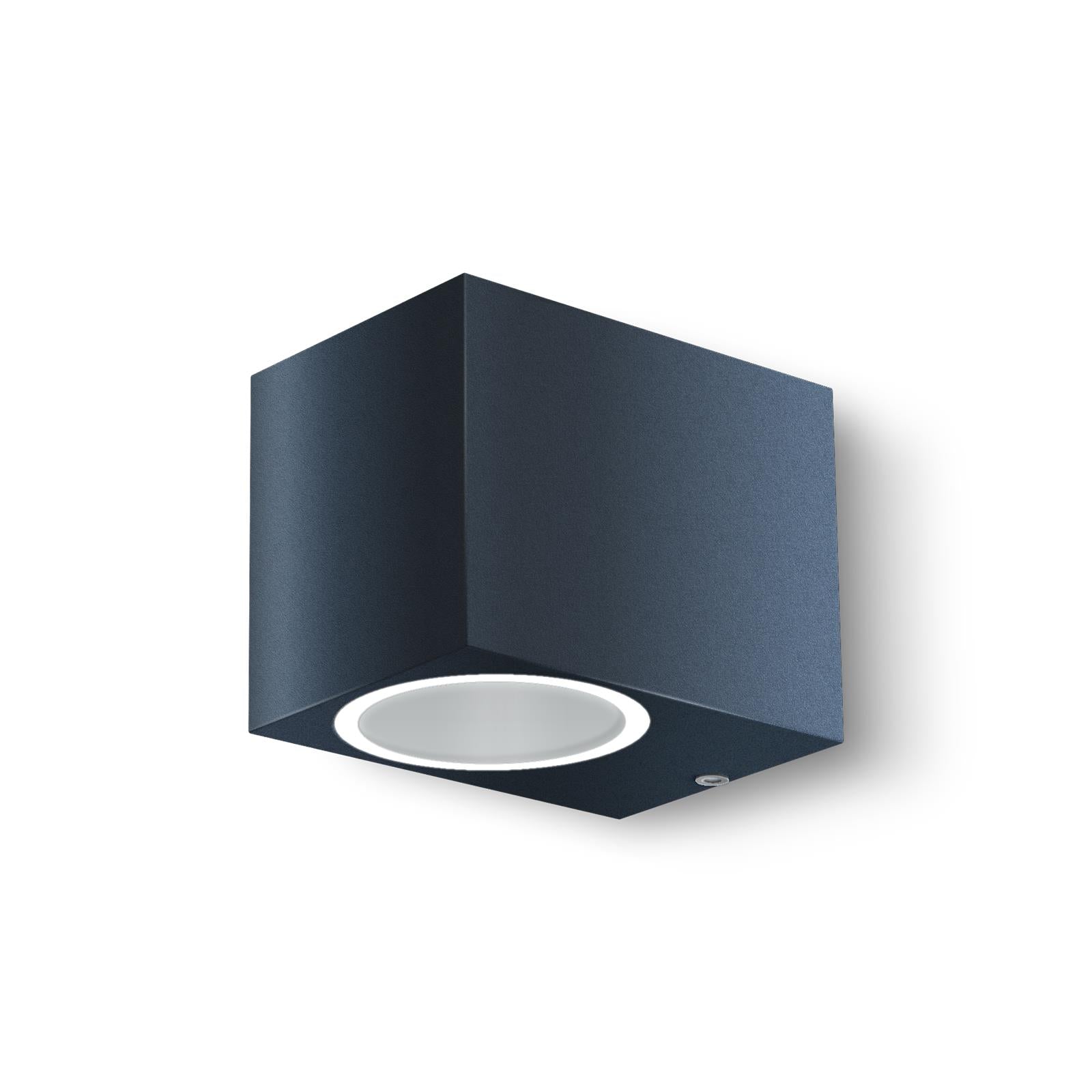 Wandleuchte - Außenleuchte - Downlight Rechteckig- Fassadenleuchte - IP44 - 230V - pulverbeschichtet Anthrazit RAL7016