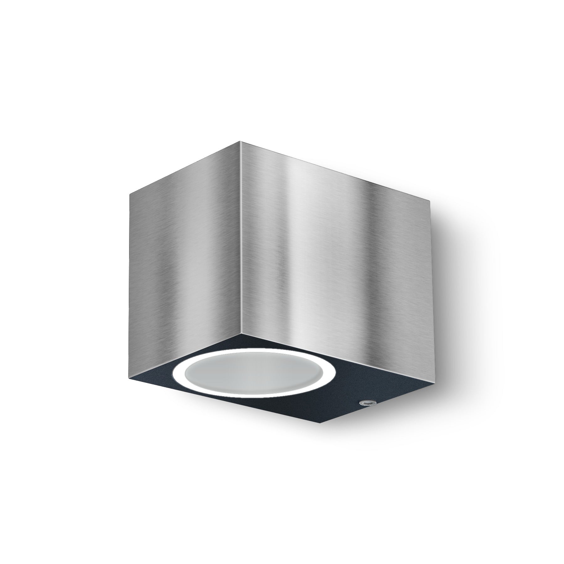 Außenwandleuchte - Downlight Rechteckig- Fassadenleuchte - IP44 - 230V - Edelstahl + Anthrazit