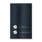 Mehrfamilien V2A Klingelplatte Türsprechanlage Türöffner für Fritz!Box & Speedport Leon M2