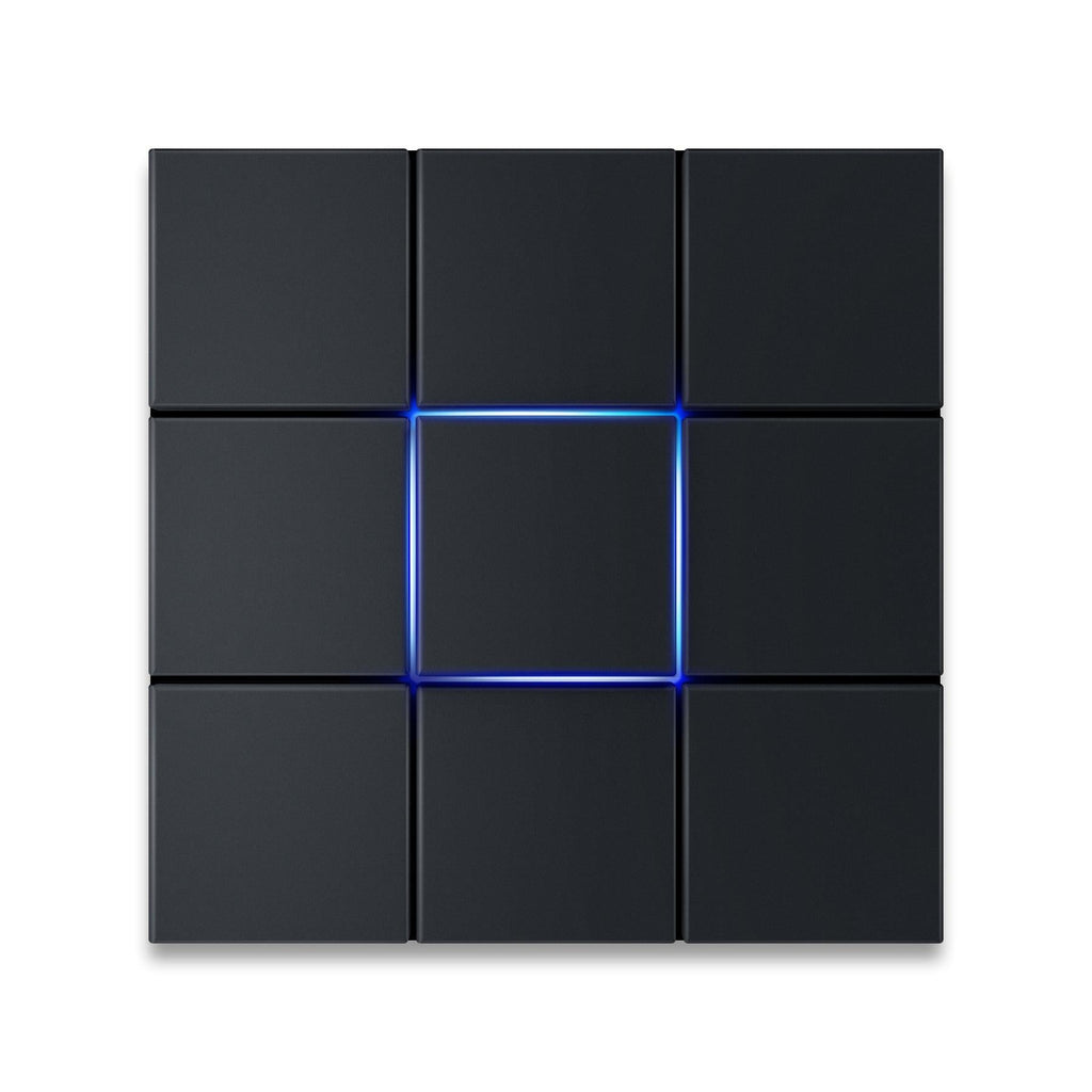 Metzler Design Türklingel Anthrazit LED-Beleuchtung | Quadro