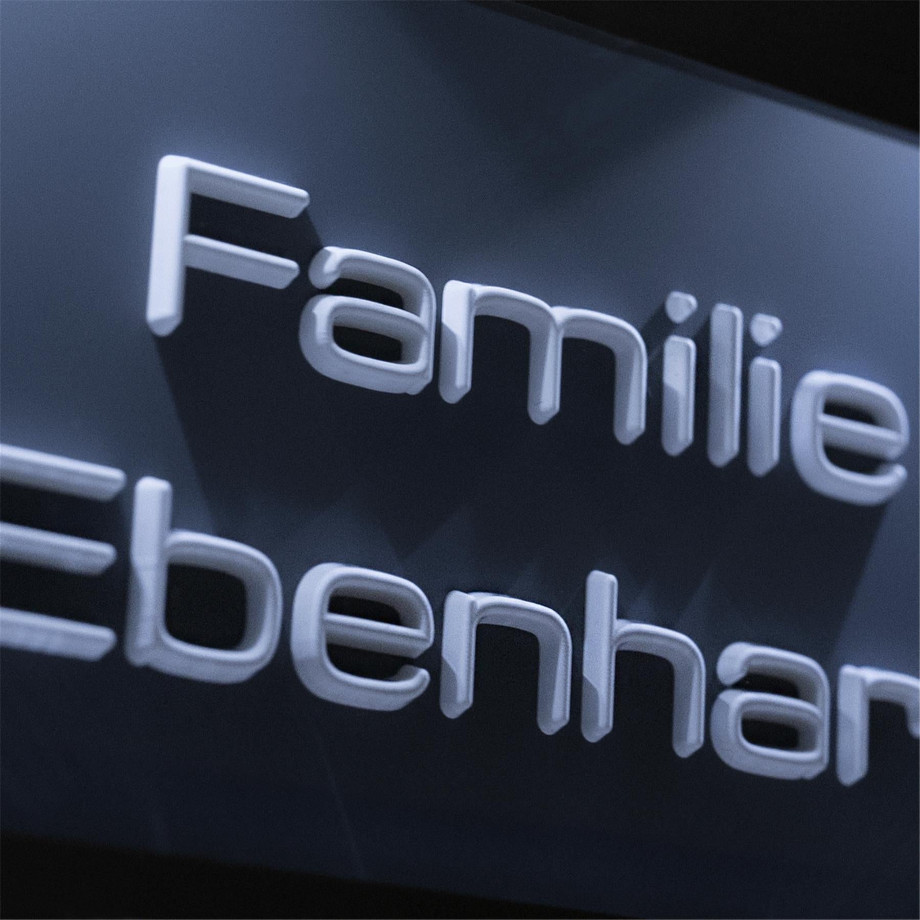 Metzler Türklingel für Dreifamilienhaus 3D-Gravur | Sena M3