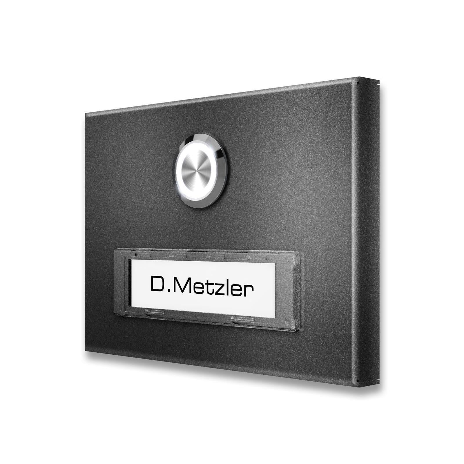 Funkklingel Kabelgebunden LED-Drucktaster RENZ Namensschild