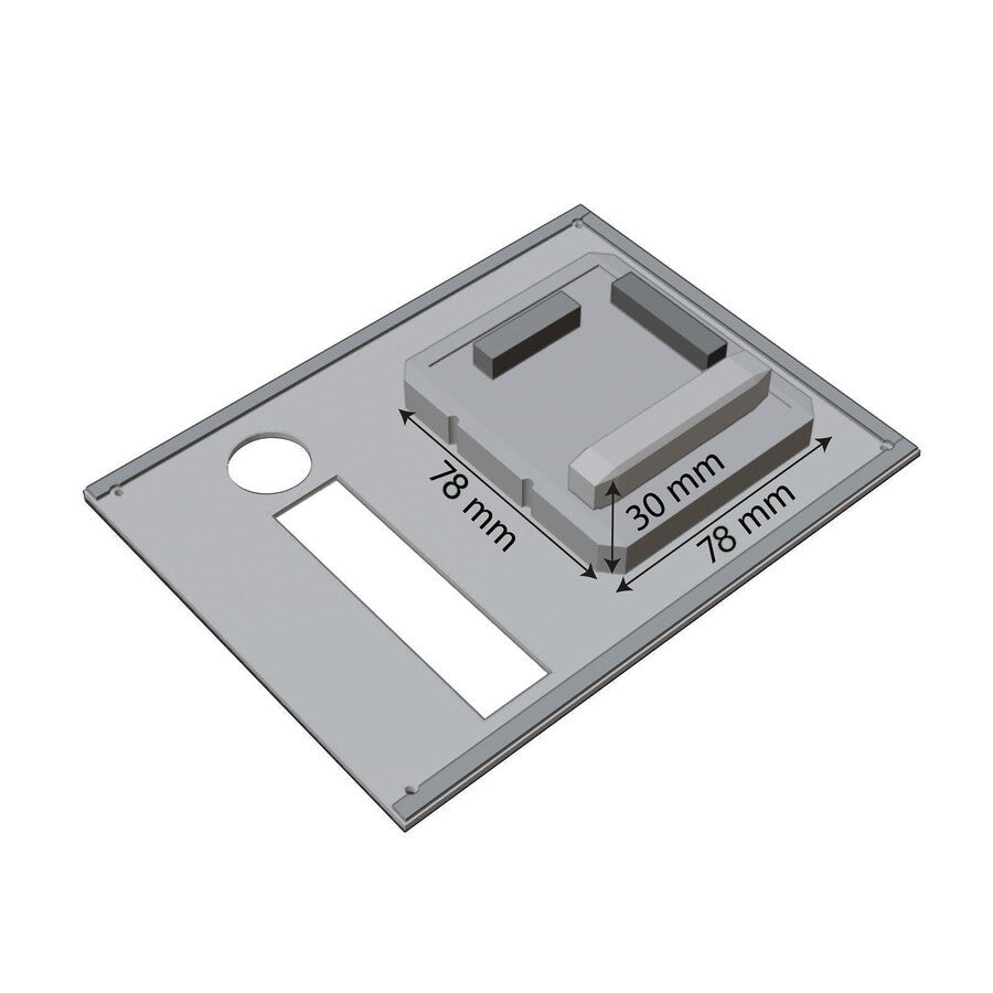 Metzler Türsprechanlage XXL LED-Drucktaster, Türöffner für Fritz!Box & Speedport | Lino