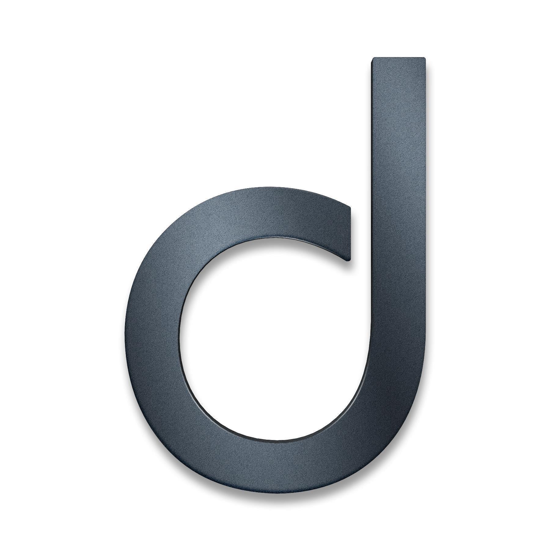 Hausnummer aus Edelstahl in Anthrazit RAL7016, Schriftart Bauhaus