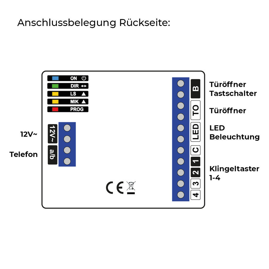 Metzler Türklingel Edelstahl Gegensprechanlage L-Tek Sprechmodul LED-Beleuchtung | Schneider