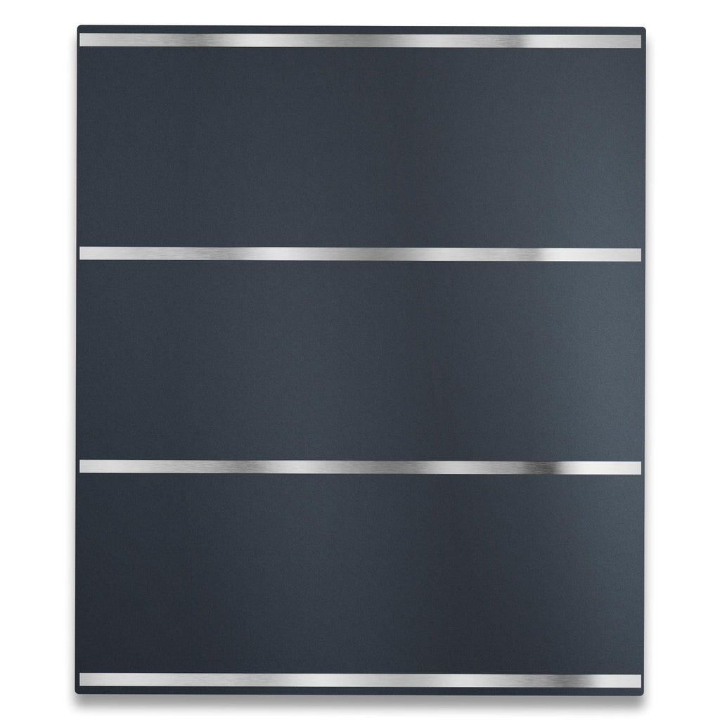 Metzler Standbriefkasten freistehend | Anthrazit RAL7016 | Edelstahl Applikation | Lepo 3