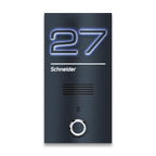 Metzler Türklingel Anthrazit Gegensprechanlage L-Tek Sprechmodul LED-Beleuchtung | Schneider