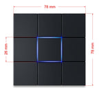 Metzler Design Türklingel Anthrazit LED-Beleuchtung | Quadro