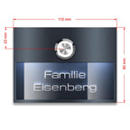 Metzler Türklingel mit LED 3D-Namensschild | Otto