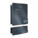 Metzler Briefkasten Anthrazit Edelstahl V4A Gravur optional | 02