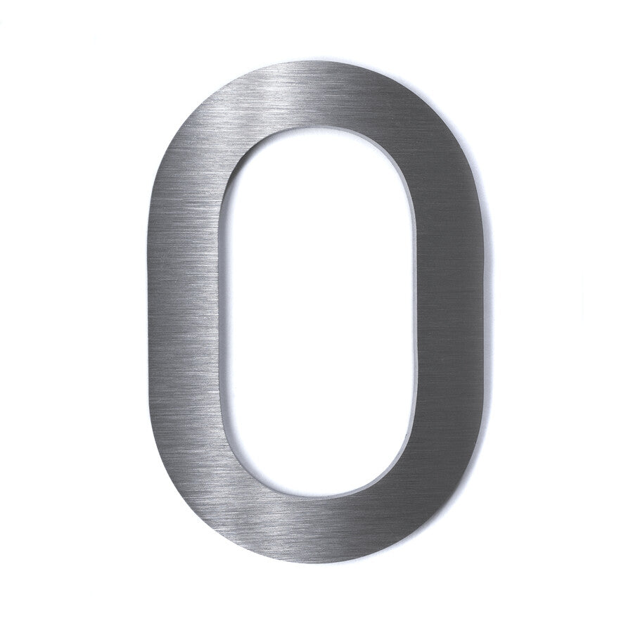 Metzler Hausnummer | Edelstahl gebürstet | Bauhaus | Höhe 20 cm