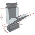 Metzler Briefkasten Edelstahl V4A Gravur + Zeitungsfach optional | 01