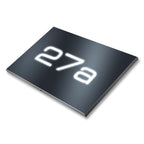 Metzler Hausnummernschild LED-beleuchtetes 3-stellig aus Edelstahl in Anthrazit