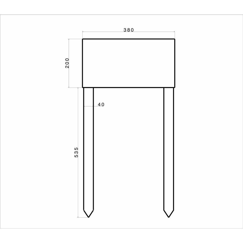 Metzler Parkplatz Schild Edelstahl Anthrazit Design