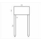 Metzler Parkplatz Schild Edelstahl Anthrazit Design