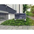 Metzler Parkplatz Schild Edelstahl Anthrazit Design