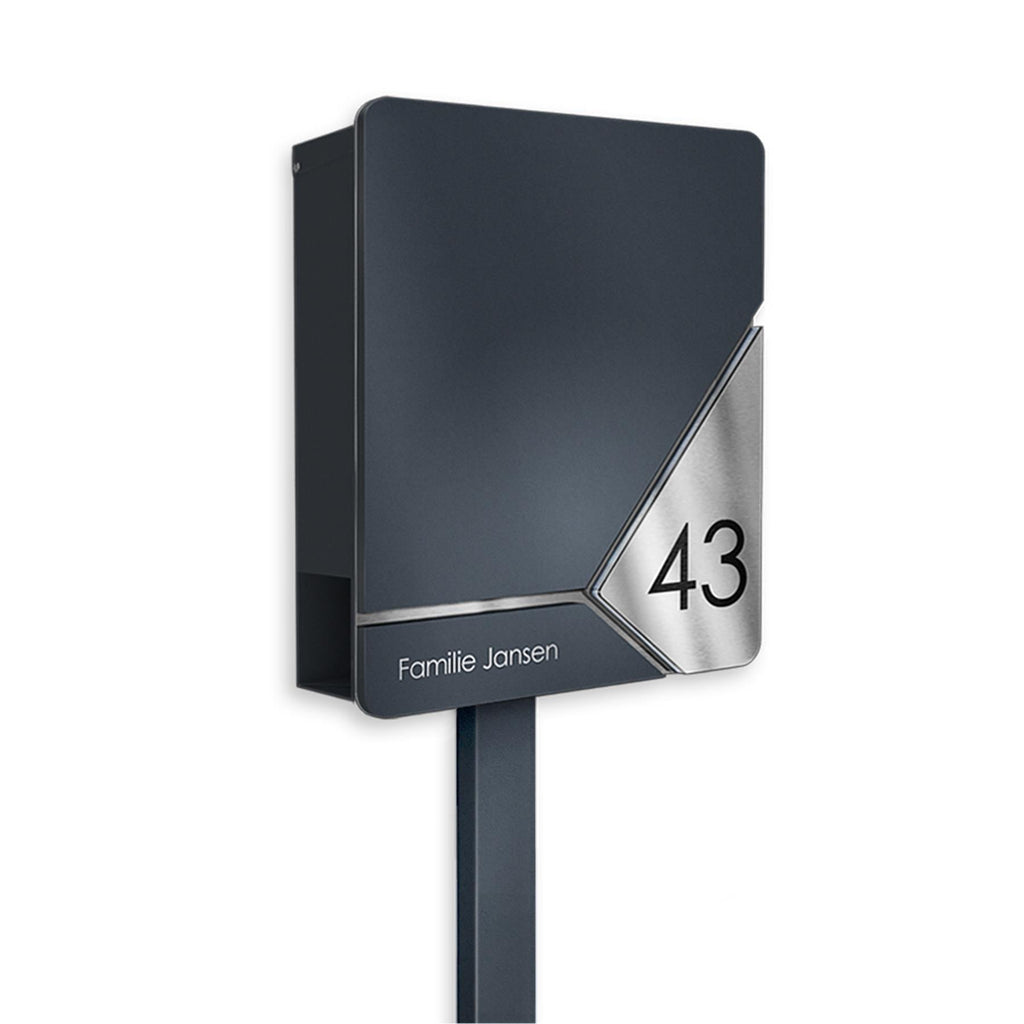 Metzler Design Briefkasten Standfuß Anthrazit | Lepo 4