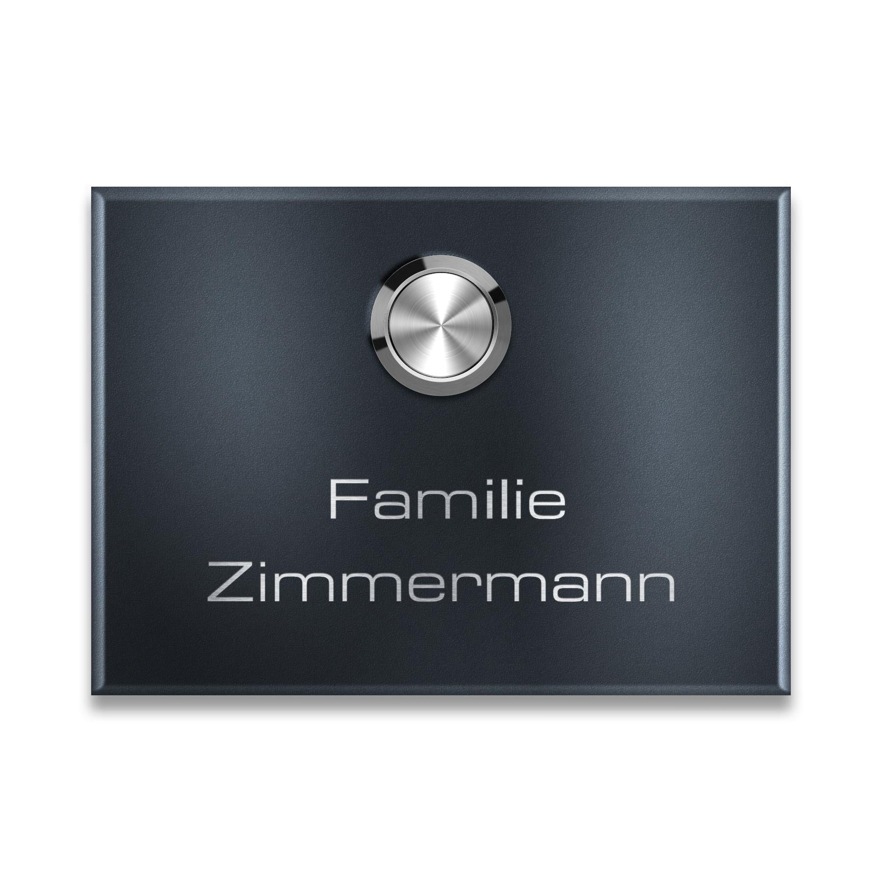 Metzler Funkklingel kabellos Edelstahl V2A | Aufputz Türklingel IP67 | 150m Reichweite | Vitus