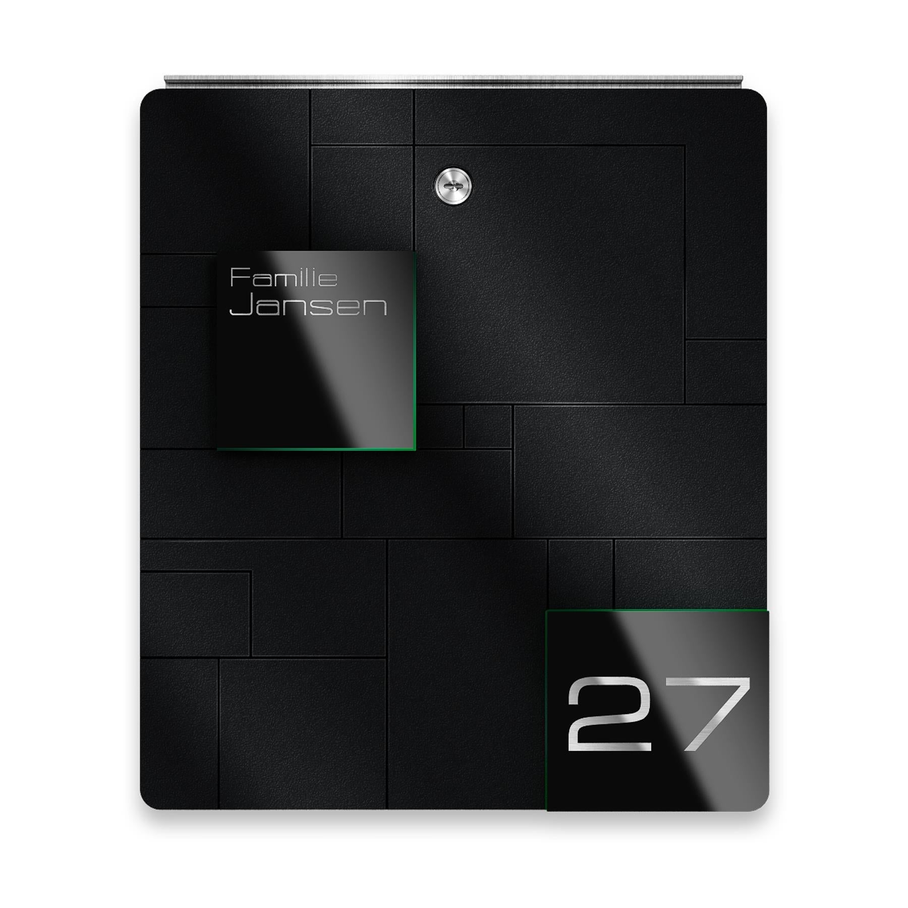 Metzler Briefkasten Edelstahl Gravur optional | Modell02