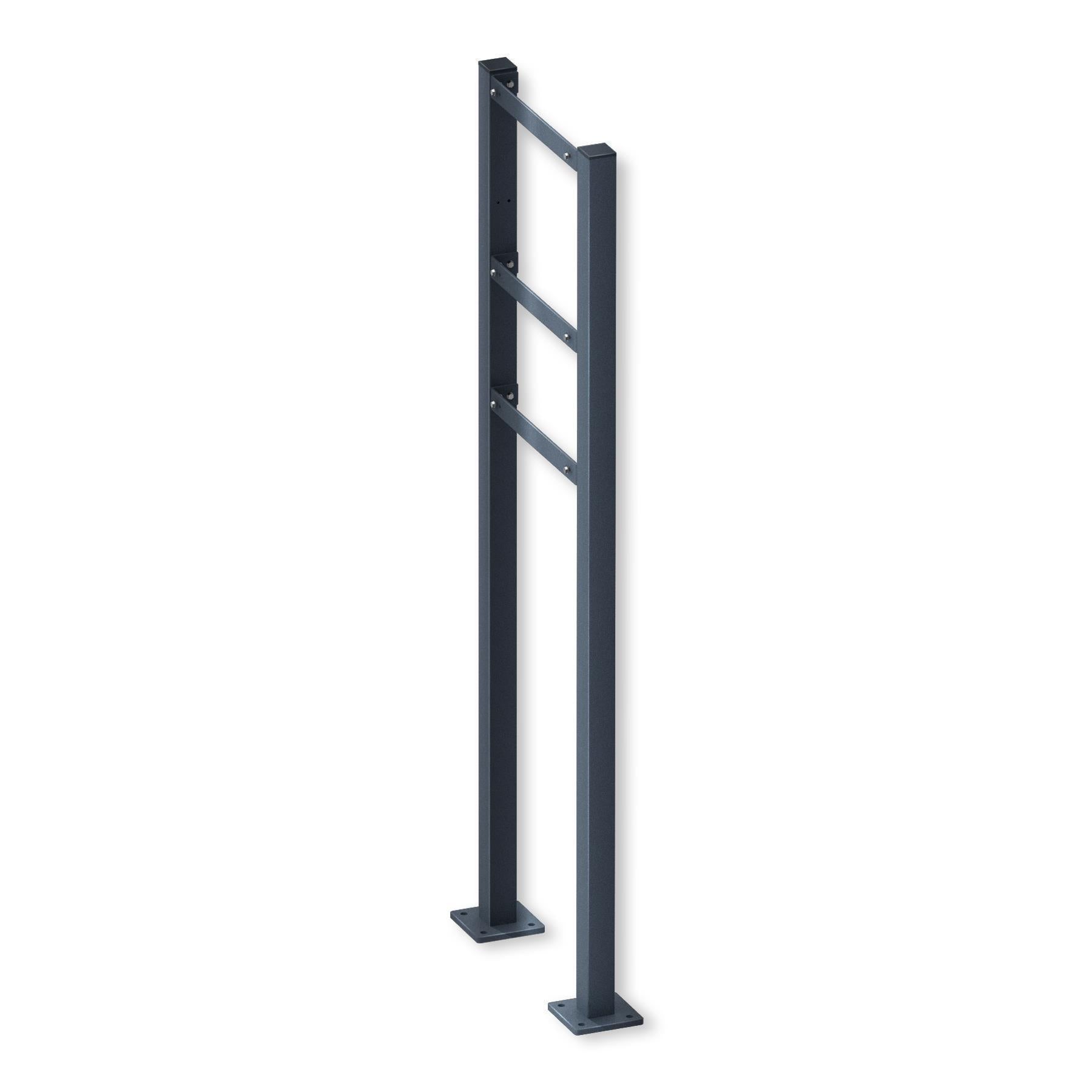 Metzler Standbriefkasten Anthrazit Edelstahl Gravur optional | 02