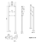 Metzler Standbriefkasten Anthrazit RAL 7016 Gravur | Lepo 2