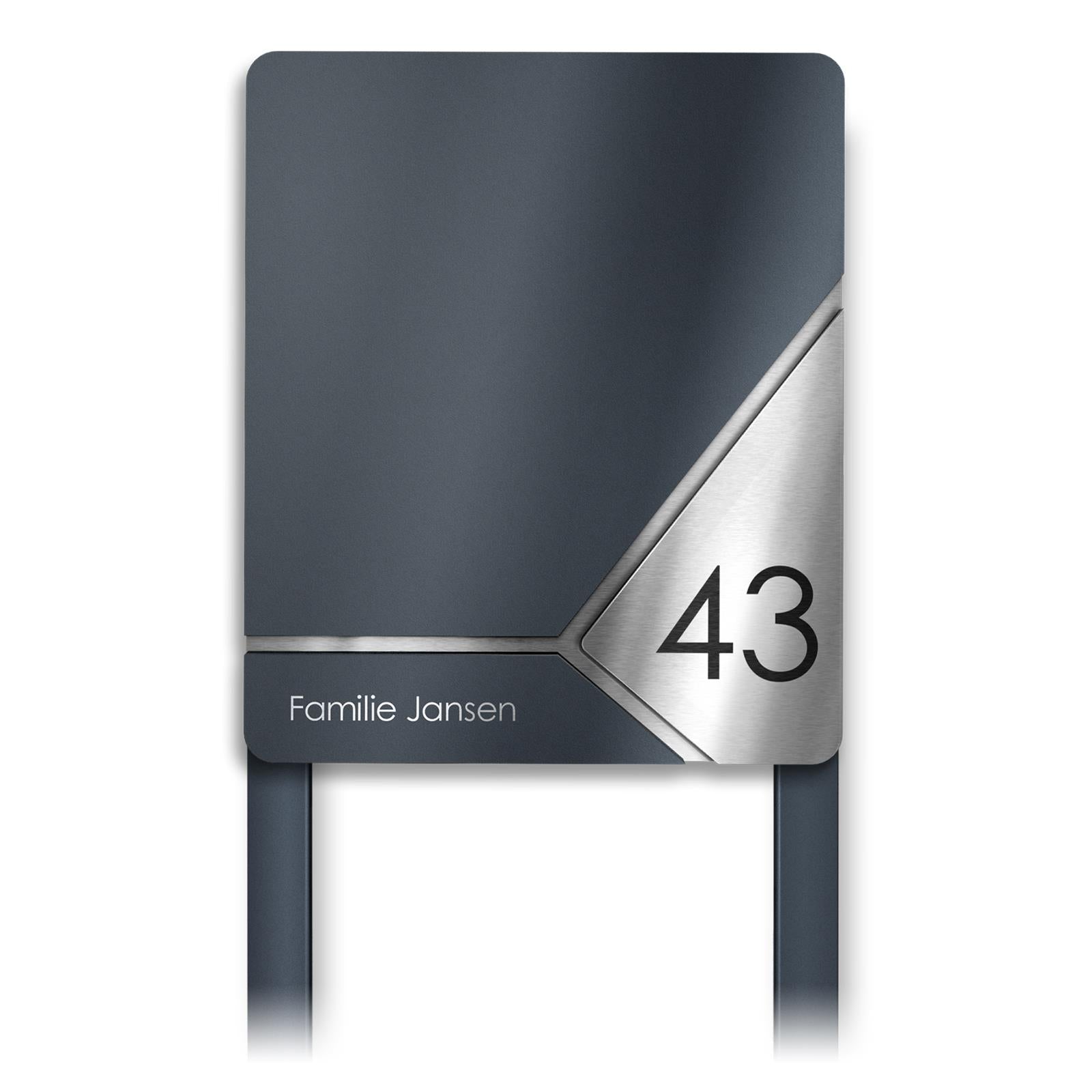 Metzler Design Standbriefkasten Anthrazit | Lepo 4