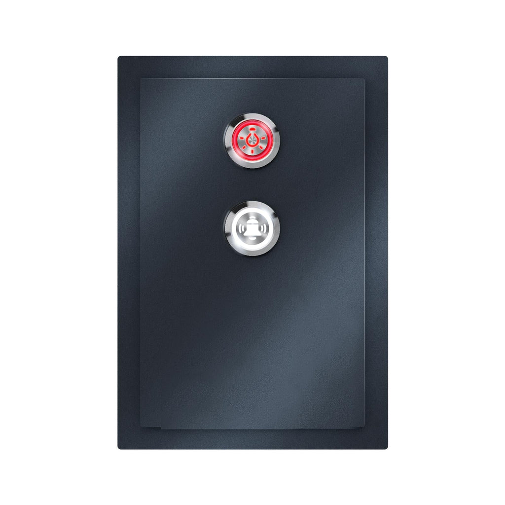 Metzler Klingelschild Edelstahl mit zwei LED-Tastern Gravur optional | Alvin