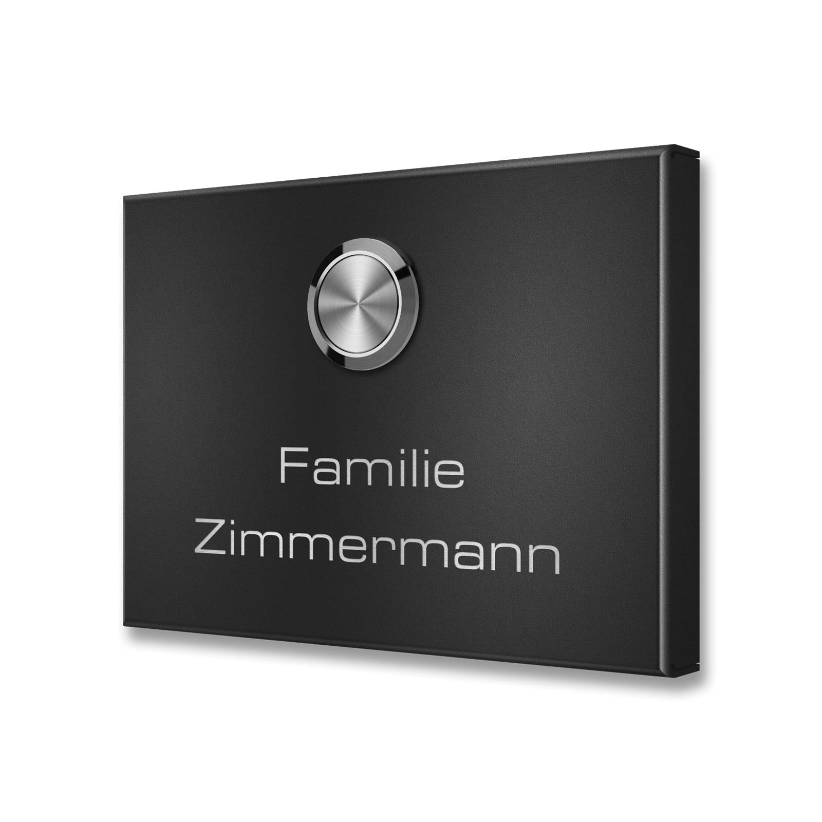 Metzler Funkklingel kabellos Edelstahl V2A | Aufputz Türklingel IP67 | 150m Reichweite | Vitus