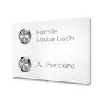 Metzler Funkklingel für Zweifamilienhaus - Gravur | Vitus M2